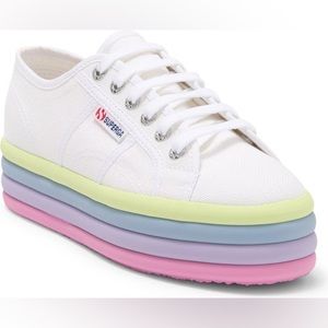 NWT Superga candy platforms